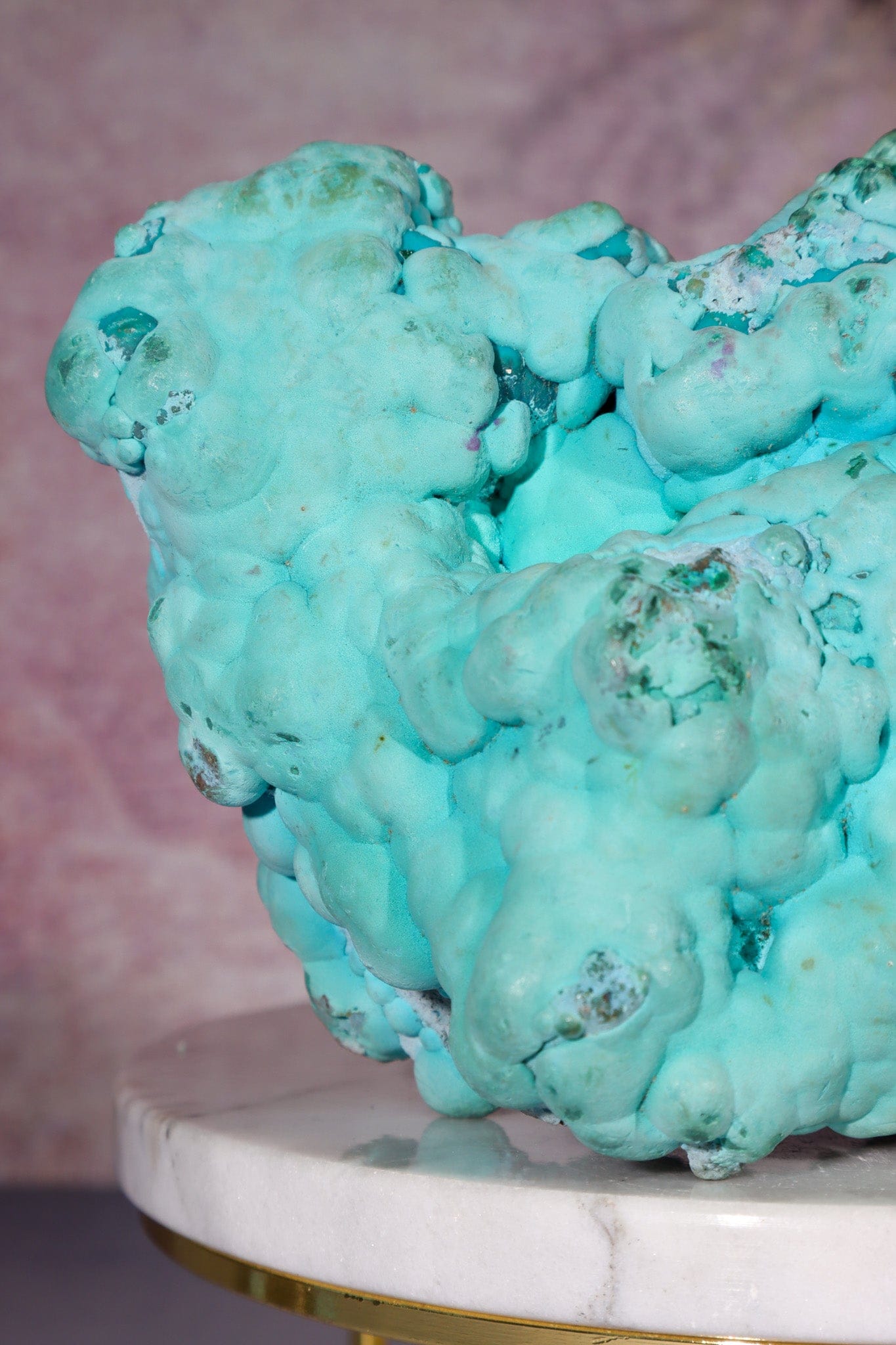 Chrysocolla on top of Malachite Specimen 1.1KG, Zaire Specimen Tali & Loz Crystals