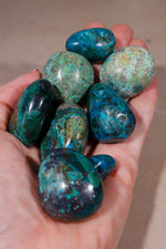 Chrysocolla Tumblestones | 28-36mm | Peru Tumblestones Tali & Loz Crystals