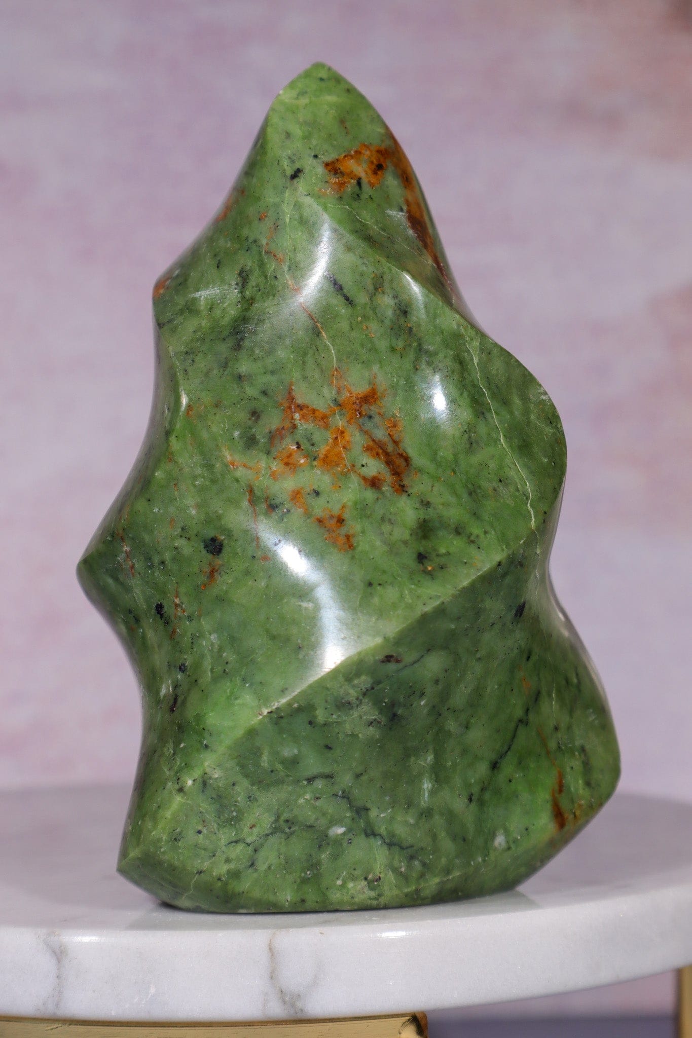Chrysoprase Flame 445gr Flames Tali & Loz Crystals