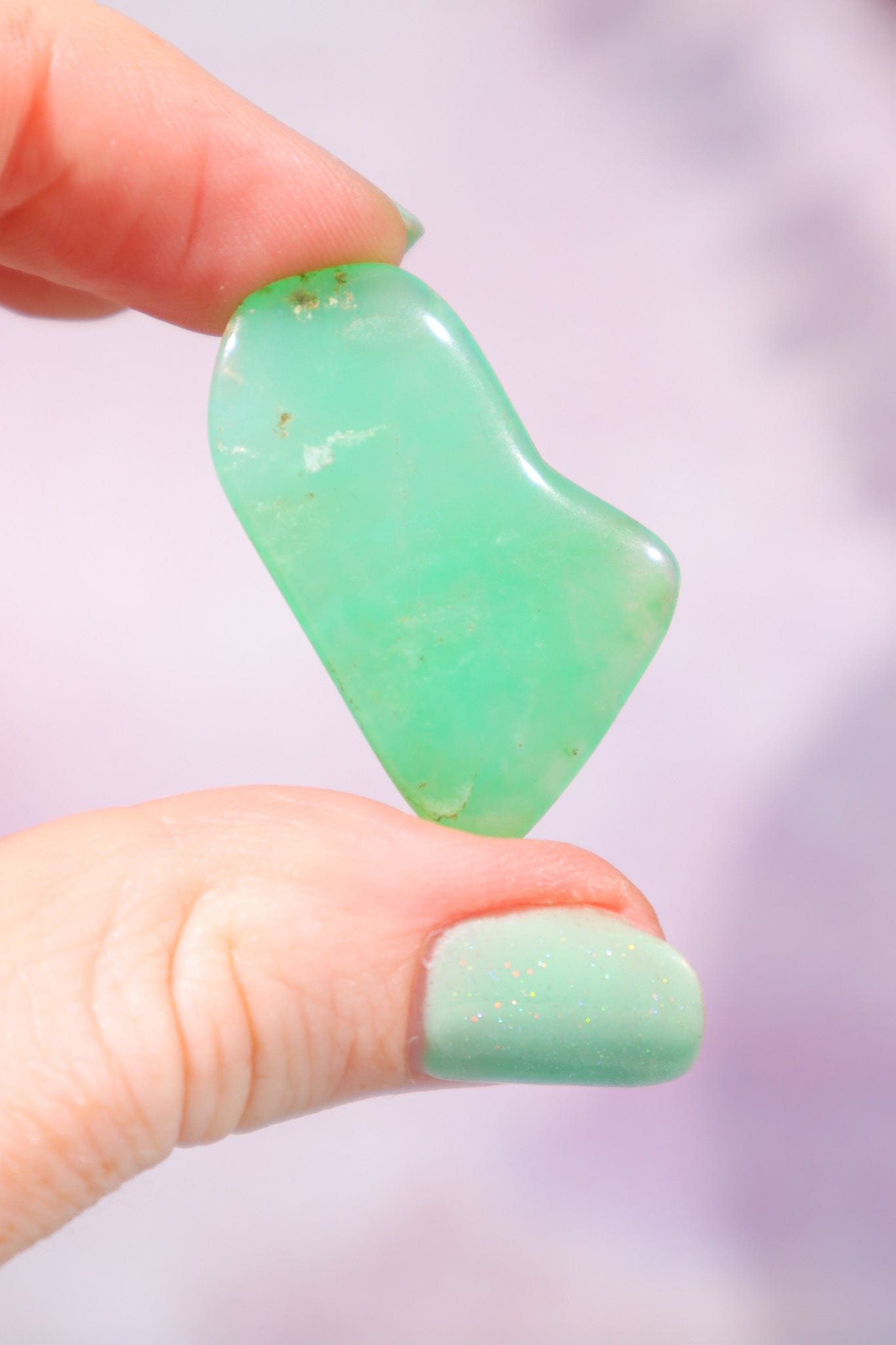 Chrysoprase Freeform Slice 3.1cm Slices Tali & Loz Crystals