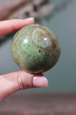 Chrysoprase Sphere 48mm Sphere Tali & Loz Crystals