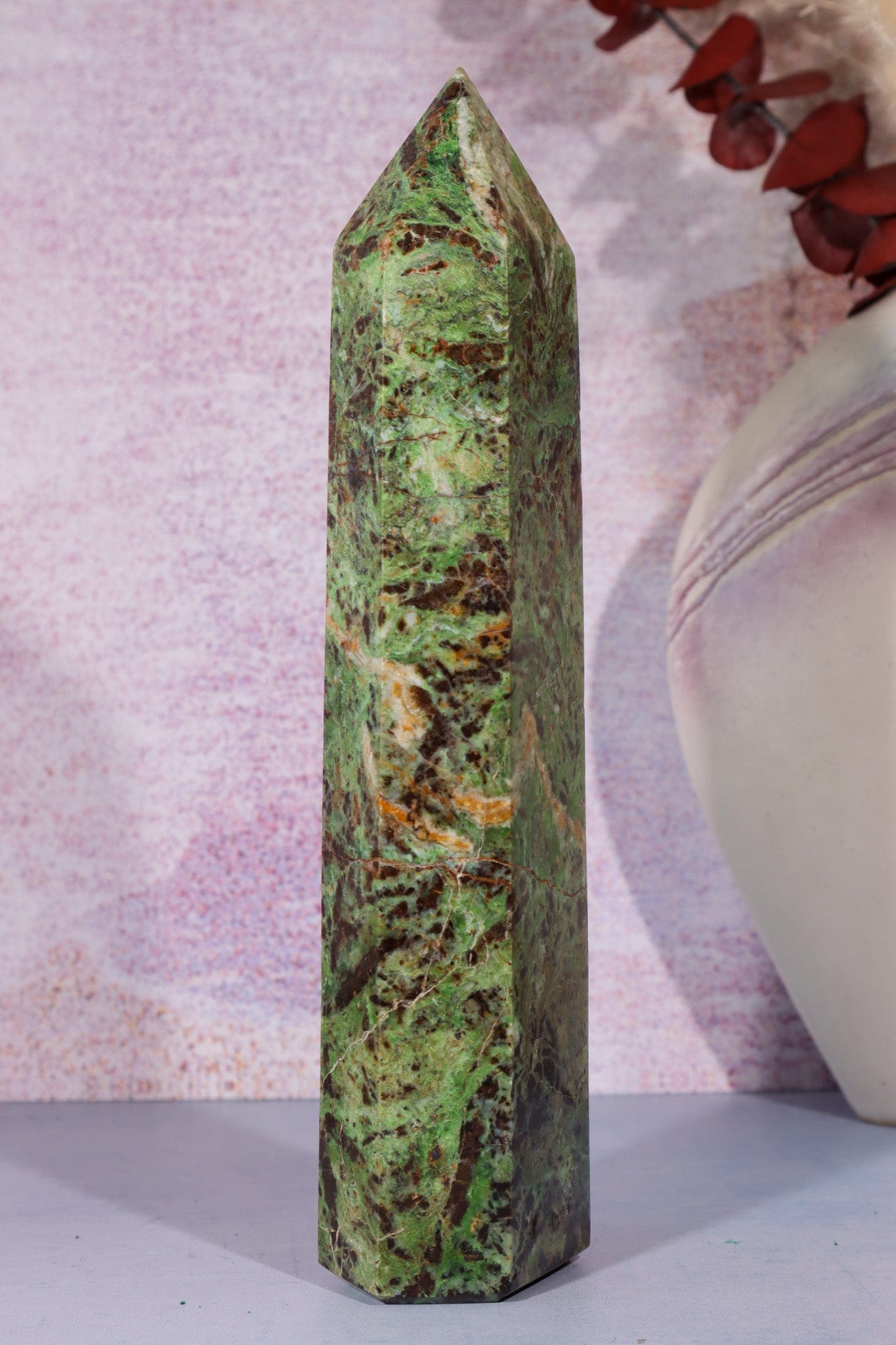 Chrysoprase Tower 0.5KG Towers Tali & Loz Crystals