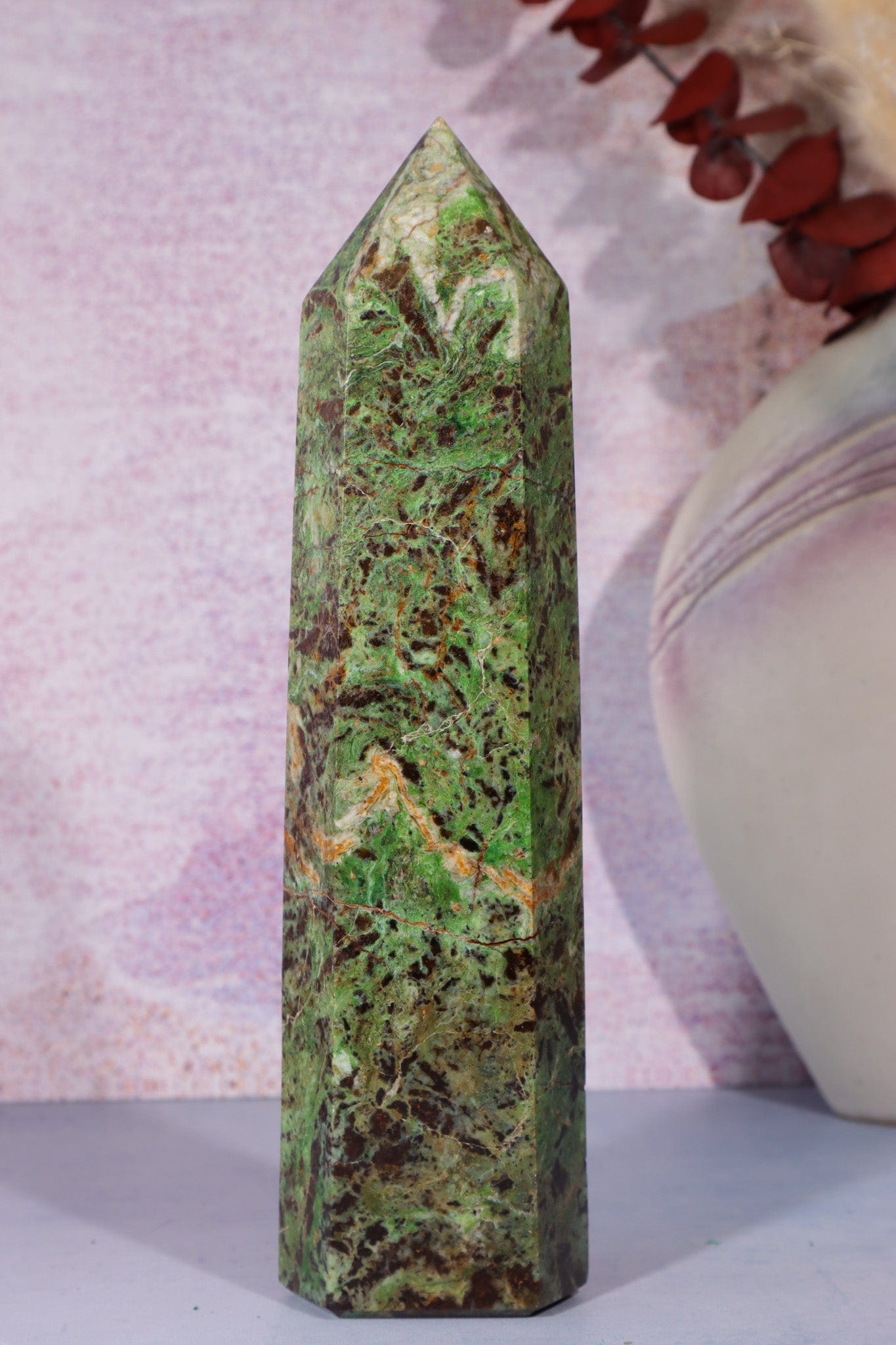 Chrysoprase Tower 0.5KG Towers Tali & Loz Crystals