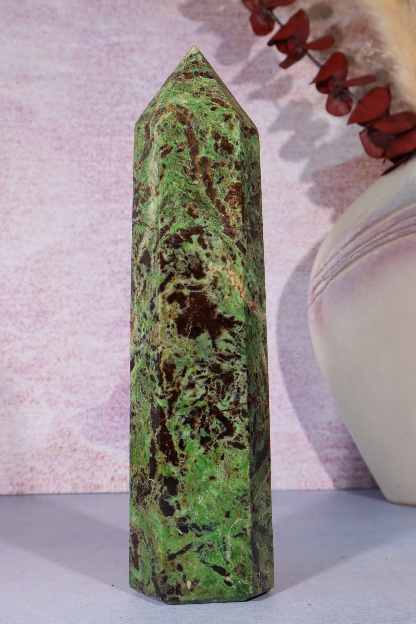 Chrysoprase Tower 0.5KG Towers Tali & Loz Crystals