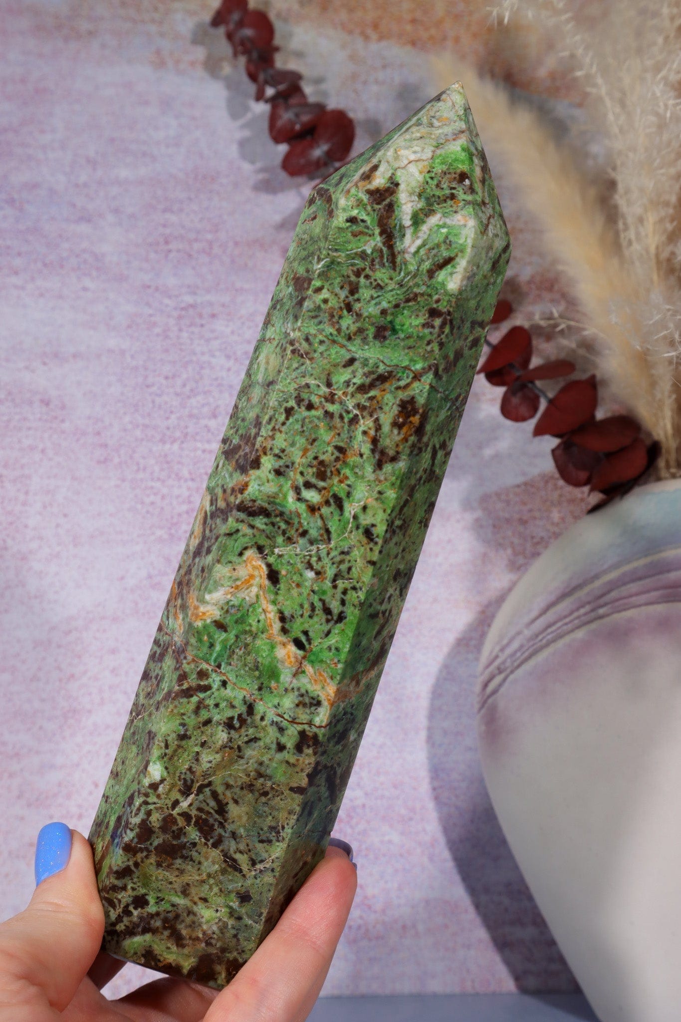 Chrysoprase Tower 0.5KG Towers Tali & Loz Crystals