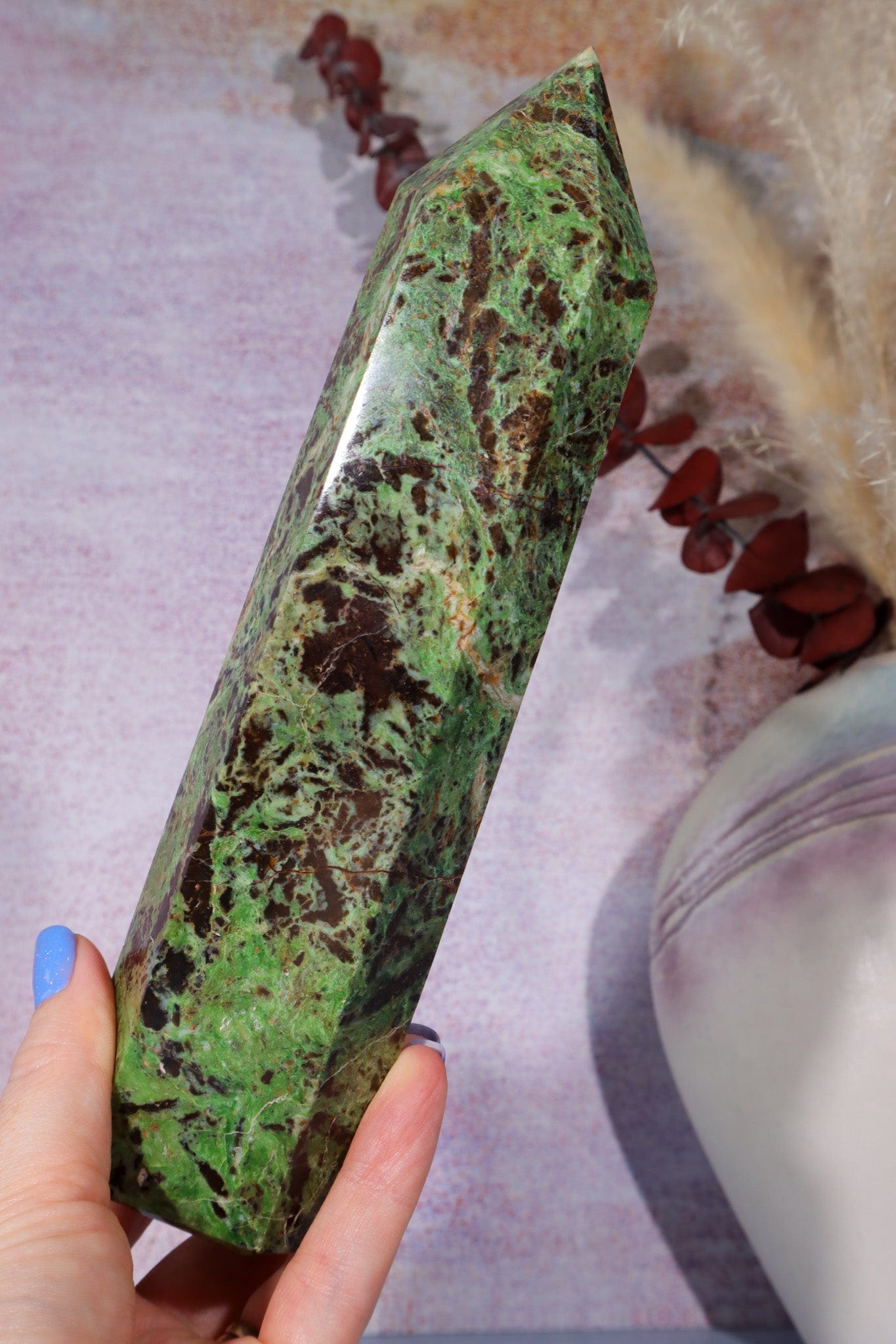 Chrysoprase Tower 0.5KG Towers Tali & Loz Crystals