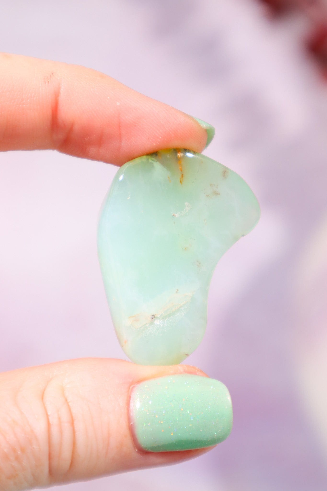 Chrysoprase Tumblestones 2.5-3.5cm, Intuitively Chosen Tumblestones Tali & Loz Crystals