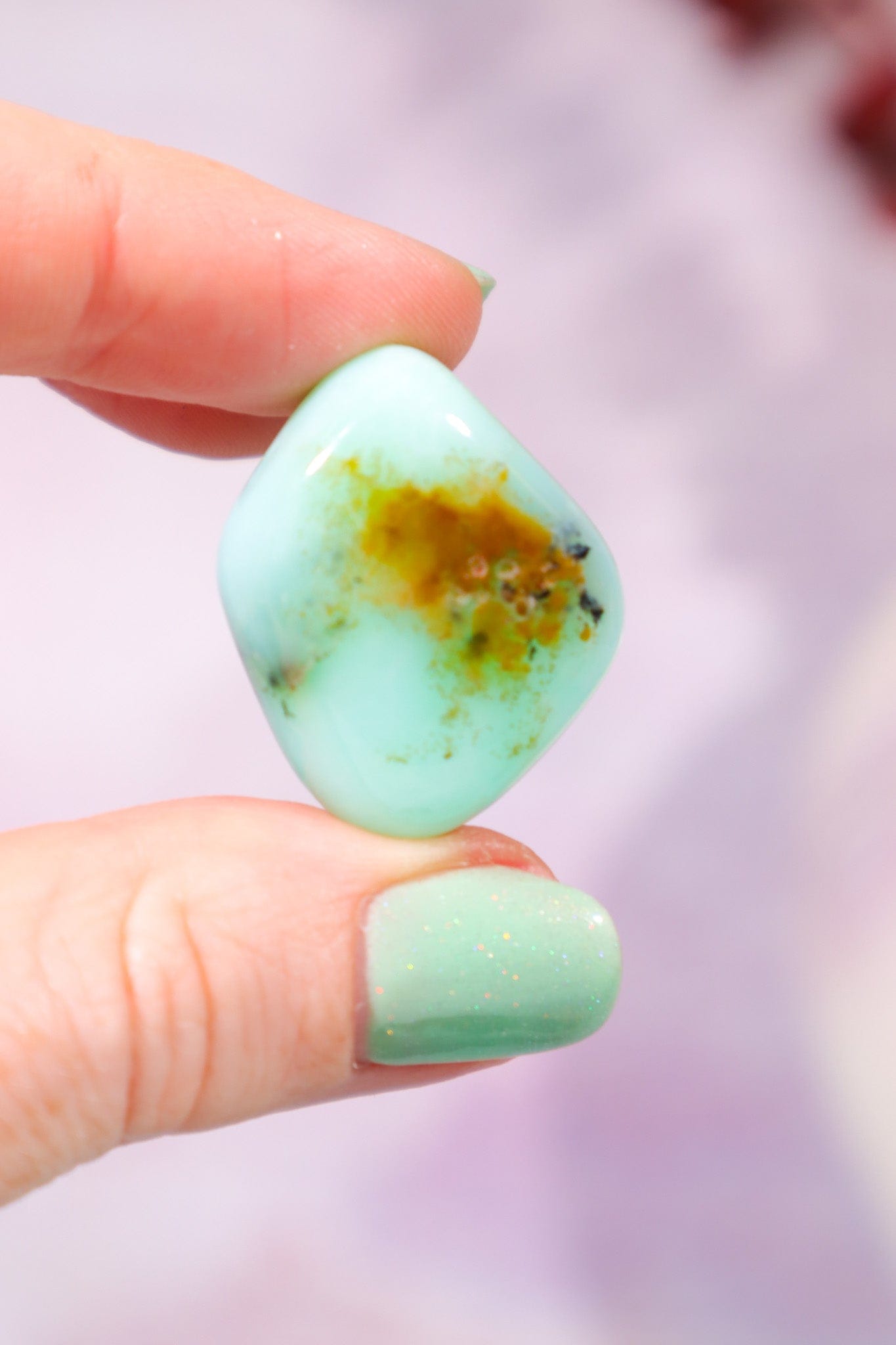 Chrysoprase Tumblestones 2.5-3.5cm, Intuitively Chosen Tumblestones Tali & Loz Crystals