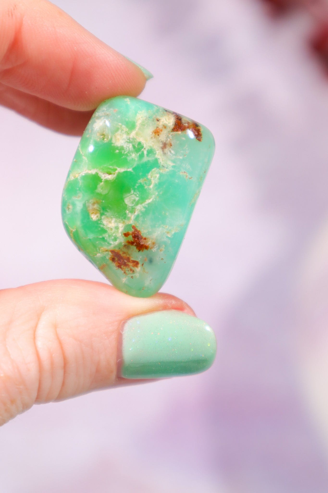 Chrysoprase Tumblestones 2.5-3.5cm, Intuitively Chosen Tumblestones Tali & Loz Crystals