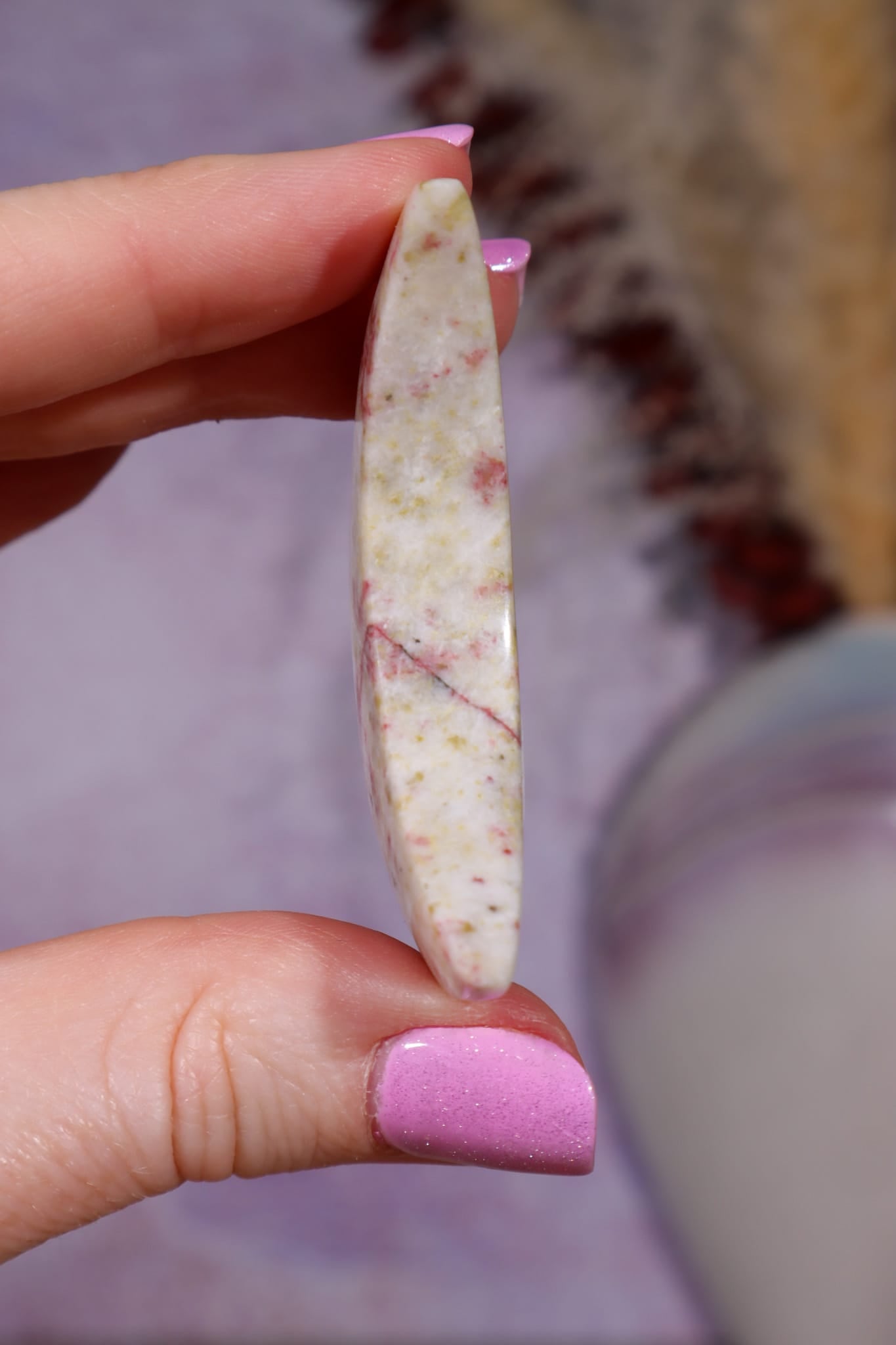 Cinnabrite Moon | Polished | Medium | Russia Moon Tali & Loz Crystals