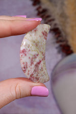 Cinnabrite Moon | Polished | Medium | Russia Moon Tali & Loz Crystals
