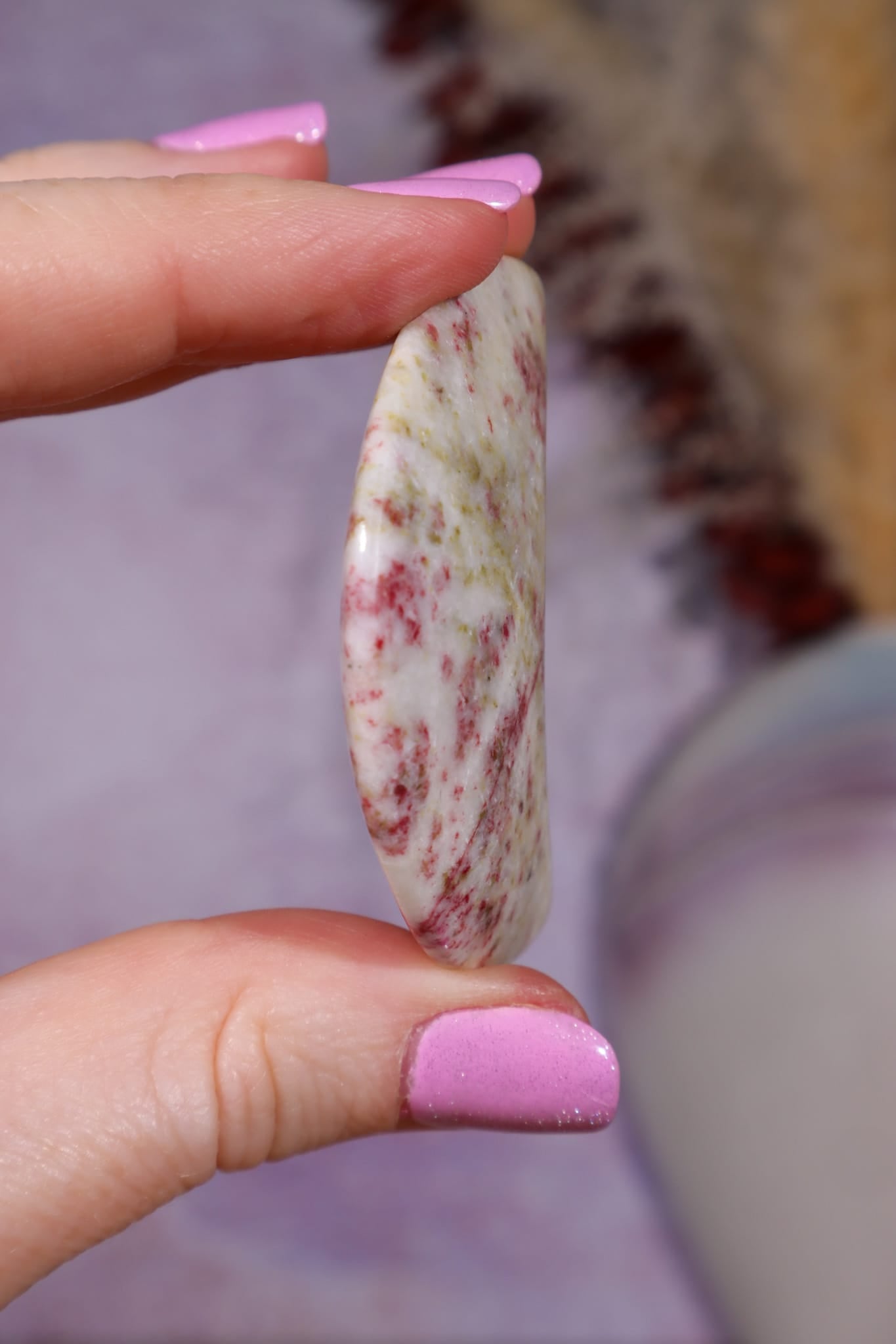 Cinnabrite Moon | Polished | Medium | Russia Moon Tali & Loz Crystals