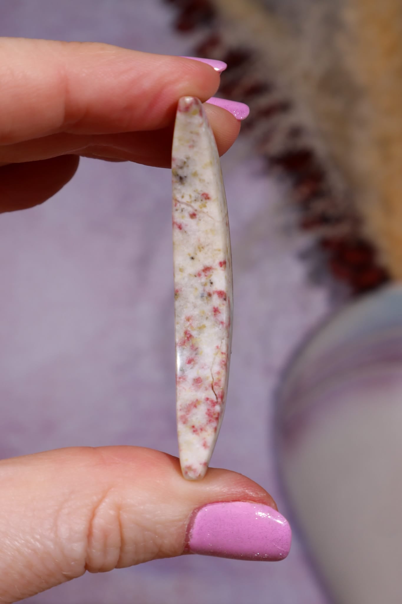 Cinnabrite Moon | Polished | Medium | Russia Moon Tali & Loz Crystals