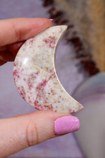 Cinnabrite Moon | Polished | Medium | Russia Moon Tali & Loz Crystals