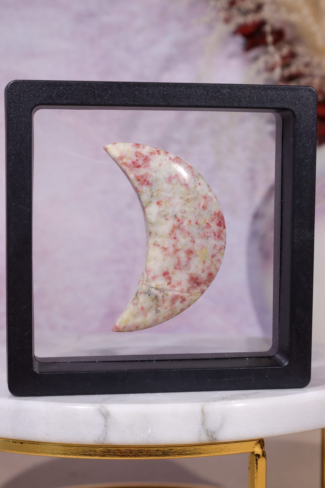 Cinnabrite Moon | Polished | Medium | Russia Moon Tali & Loz Crystals