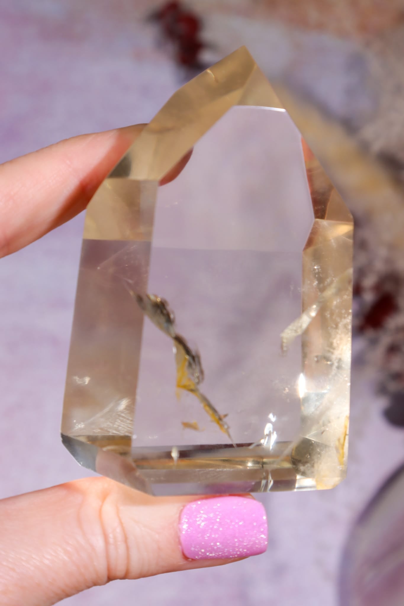 Citrine Tower | 75mm | Brazil Towers Tali & Loz Crystals