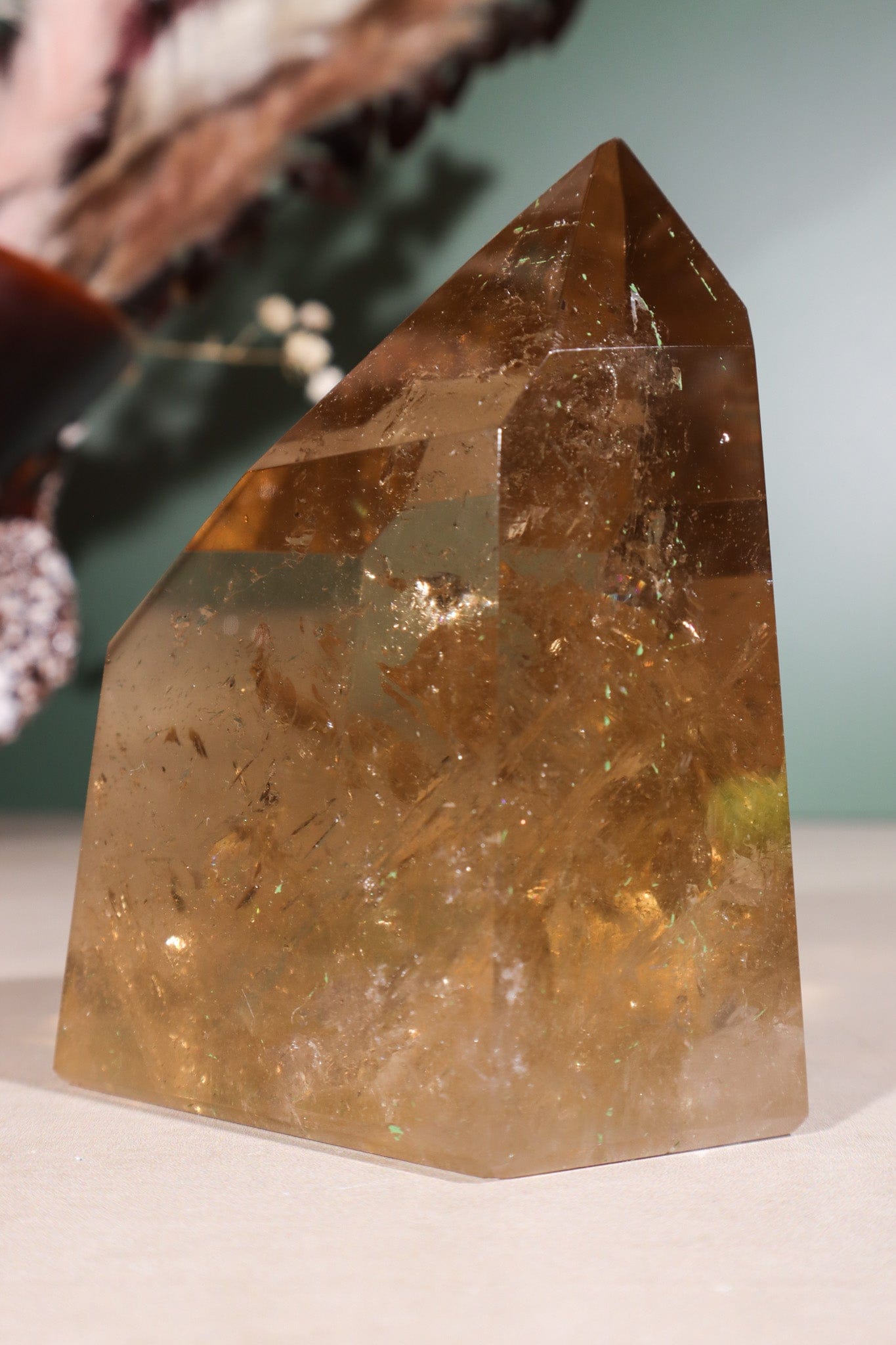 Citrine Tower Natural, 0.6kg Towers Tali & Loz Crystals