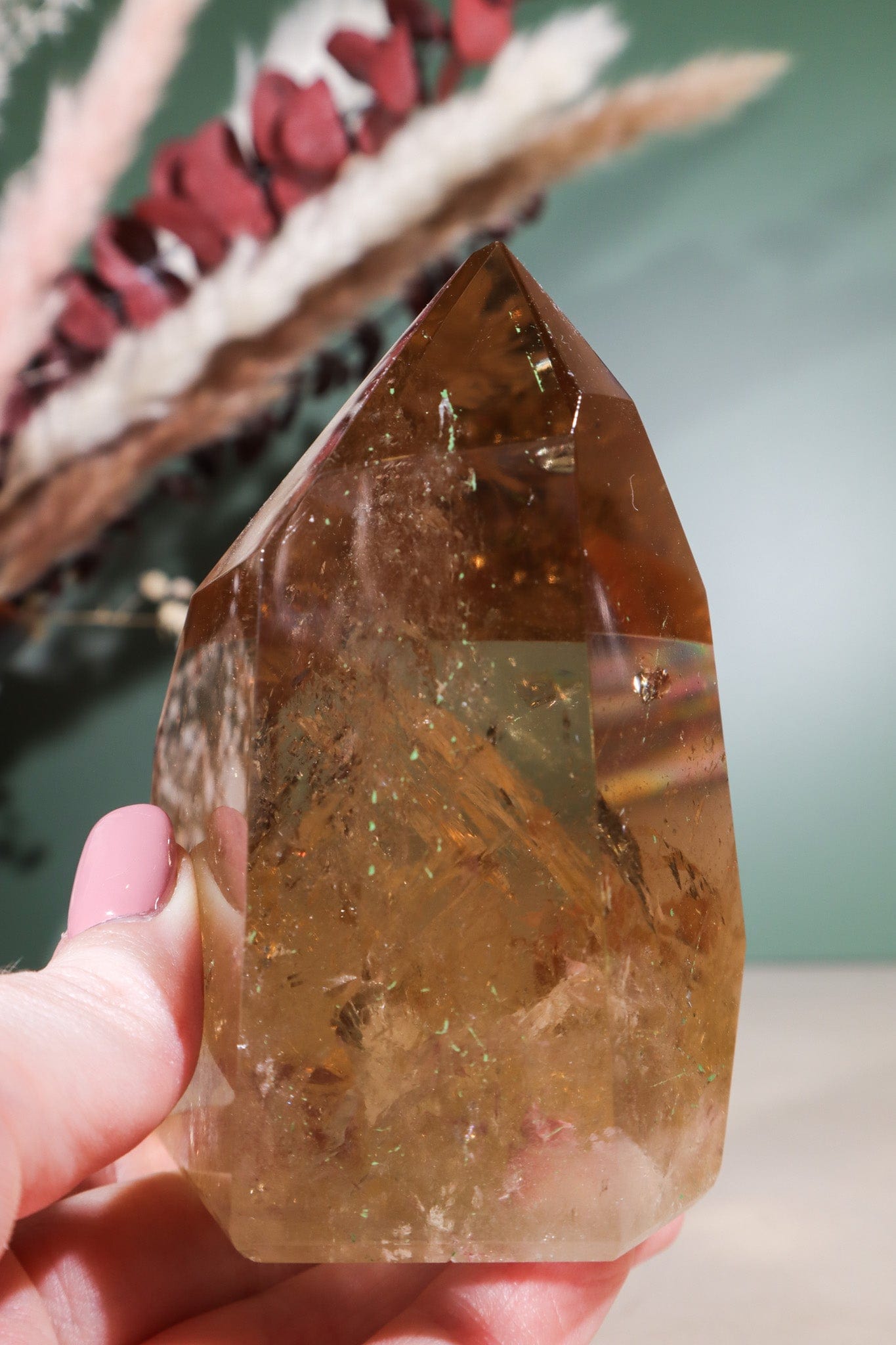 Citrine Tower Natural, 0.6kg - Tali & Loz Crystals