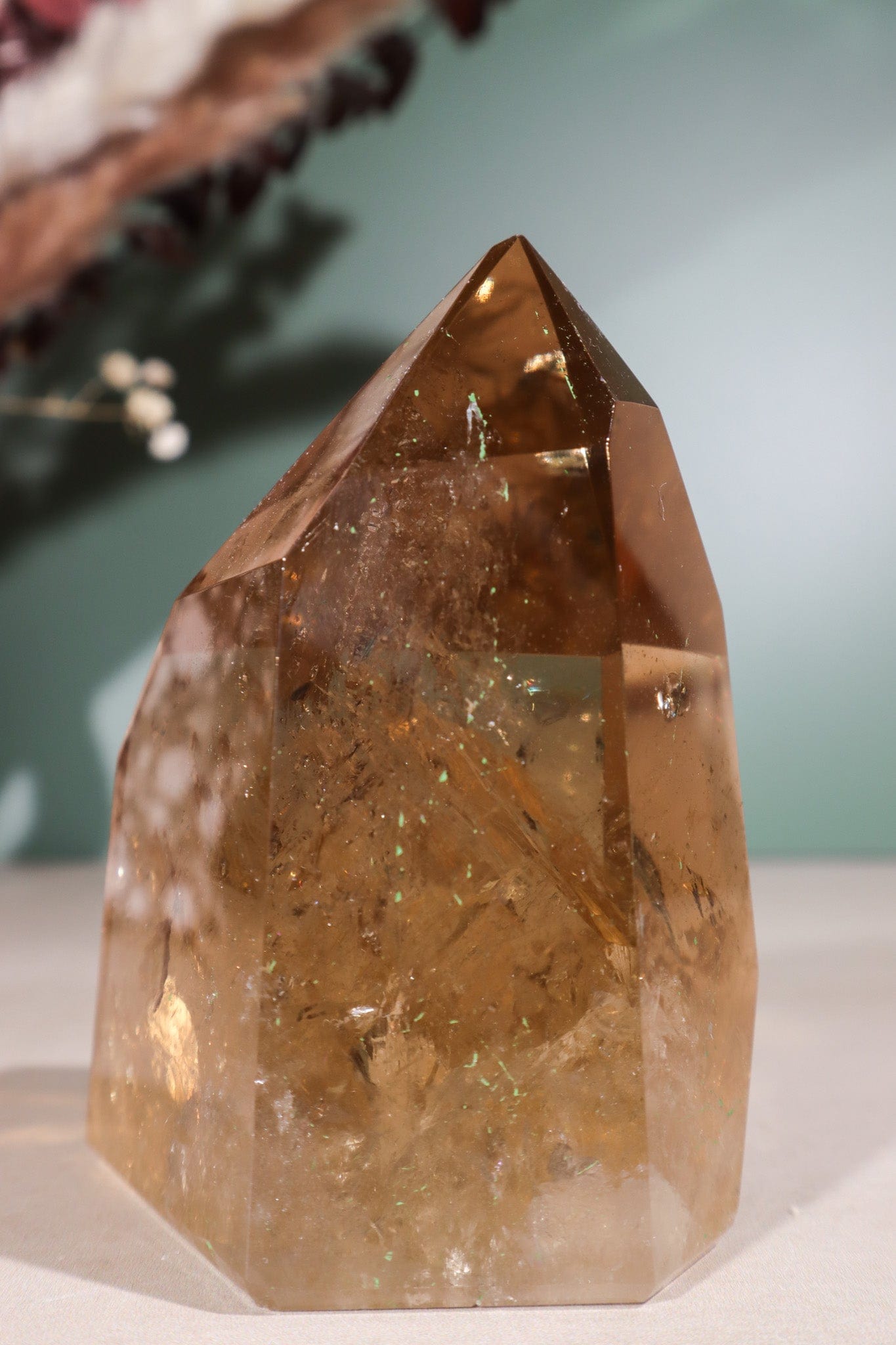 Citrine Tower Natural, 0.6kg Towers Tali & Loz Crystals