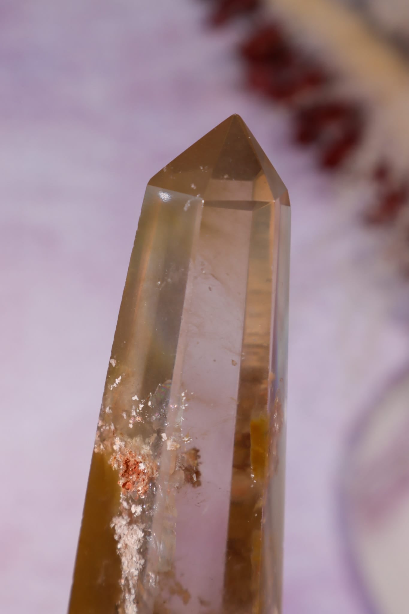 Citrine with Phantoms & Lodalite Quartz Tower | 115mm | Brazil Towers Tali & Loz Crystals