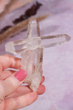 Clear Quartz Cross Formation 96gr Clusters Tali & Loz Crystals