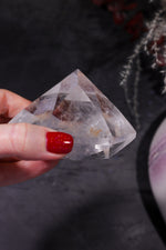 Clear Quartz Diamond Carving 273gr Carving Tali & Loz Crystals