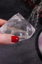 Clear Quartz Diamond Carving 273gr Carving Tali & Loz Crystals