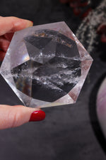 Clear Quartz Diamond Carving 273gr Carving Tali & Loz Crystals