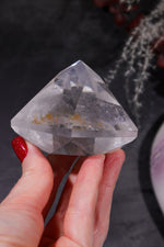 Clear Quartz Diamond Carving 273gr Carving Tali & Loz Crystals