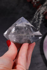 Clear Quartz Diamond Carving 273gr Carving Tali & Loz Crystals