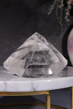 Clear Quartz Diamond Carving 273gr Carving Tali & Loz Crystals