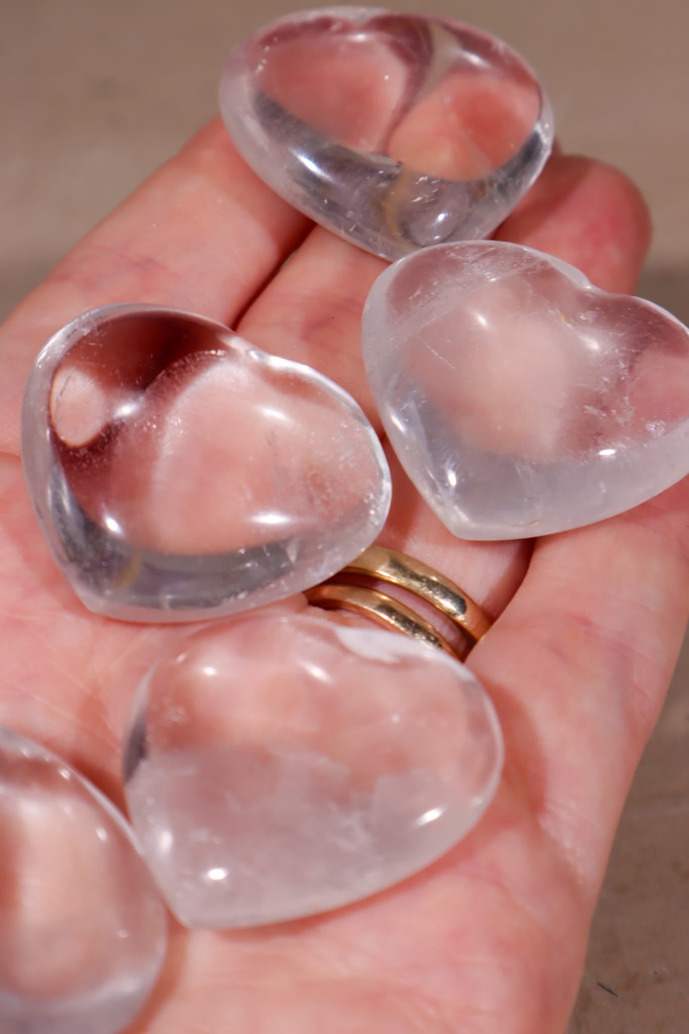 Clear Quartz Hearts | 30-35mm | Brazil Hearts Tali & Loz Crystals