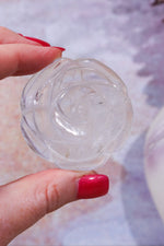 Clear Quartz Rose Carving, Sold As Seen Carving Tali & Loz Crystals