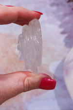 Clear Quartz Rose Carving, Sold As Seen Carving Tali & Loz Crystals