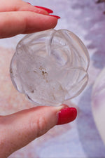 Clear Quartz Rose Carving, Sold As Seen Carving Tali & Loz Crystals