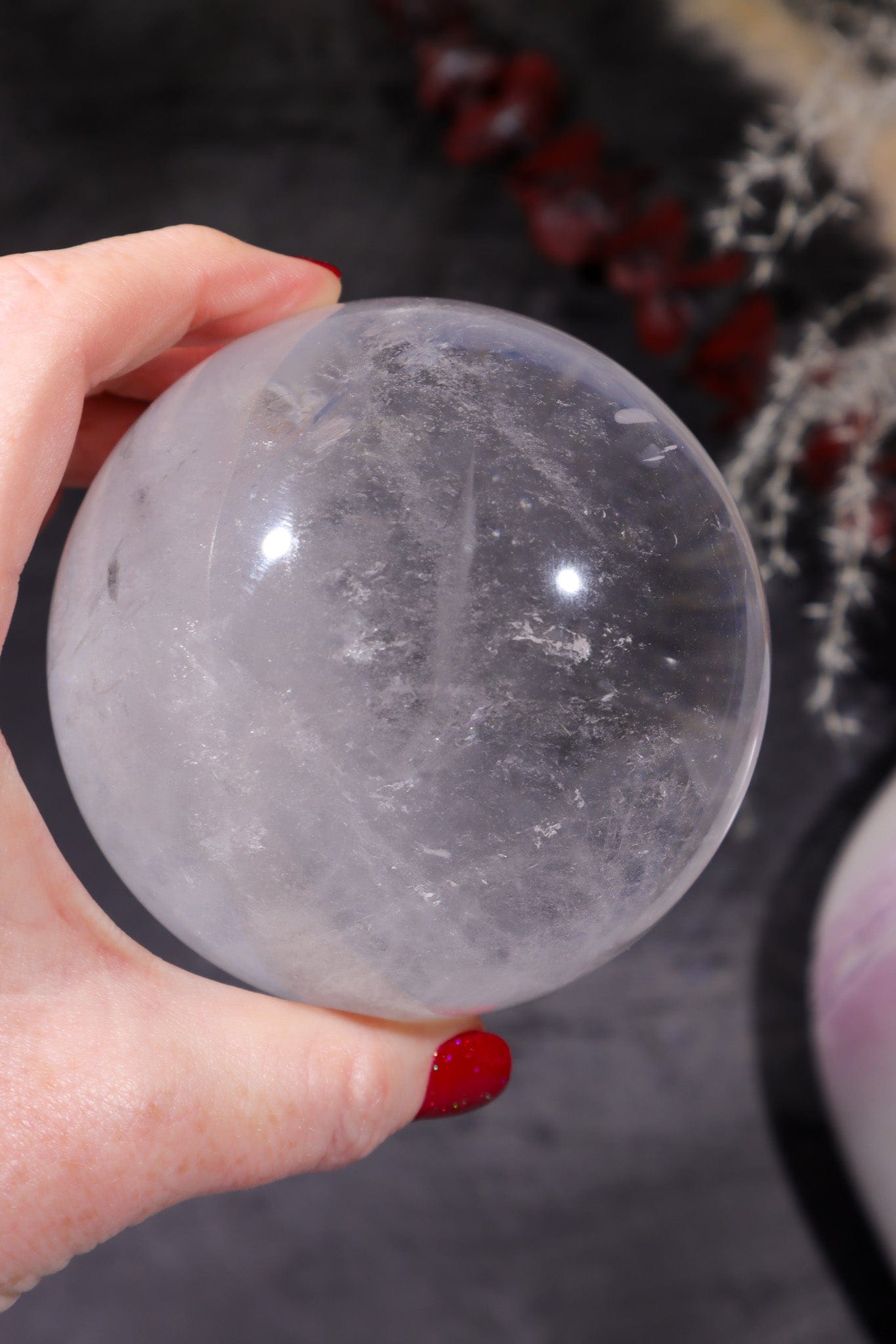 Clear Quartz Sphere 0.7KG Spheres Tali & Loz Crystals