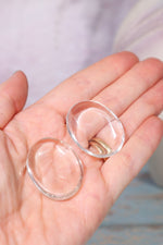 Clear Quartz Thumb Stones 3cm Worry Stones Tali & Loz Crystals