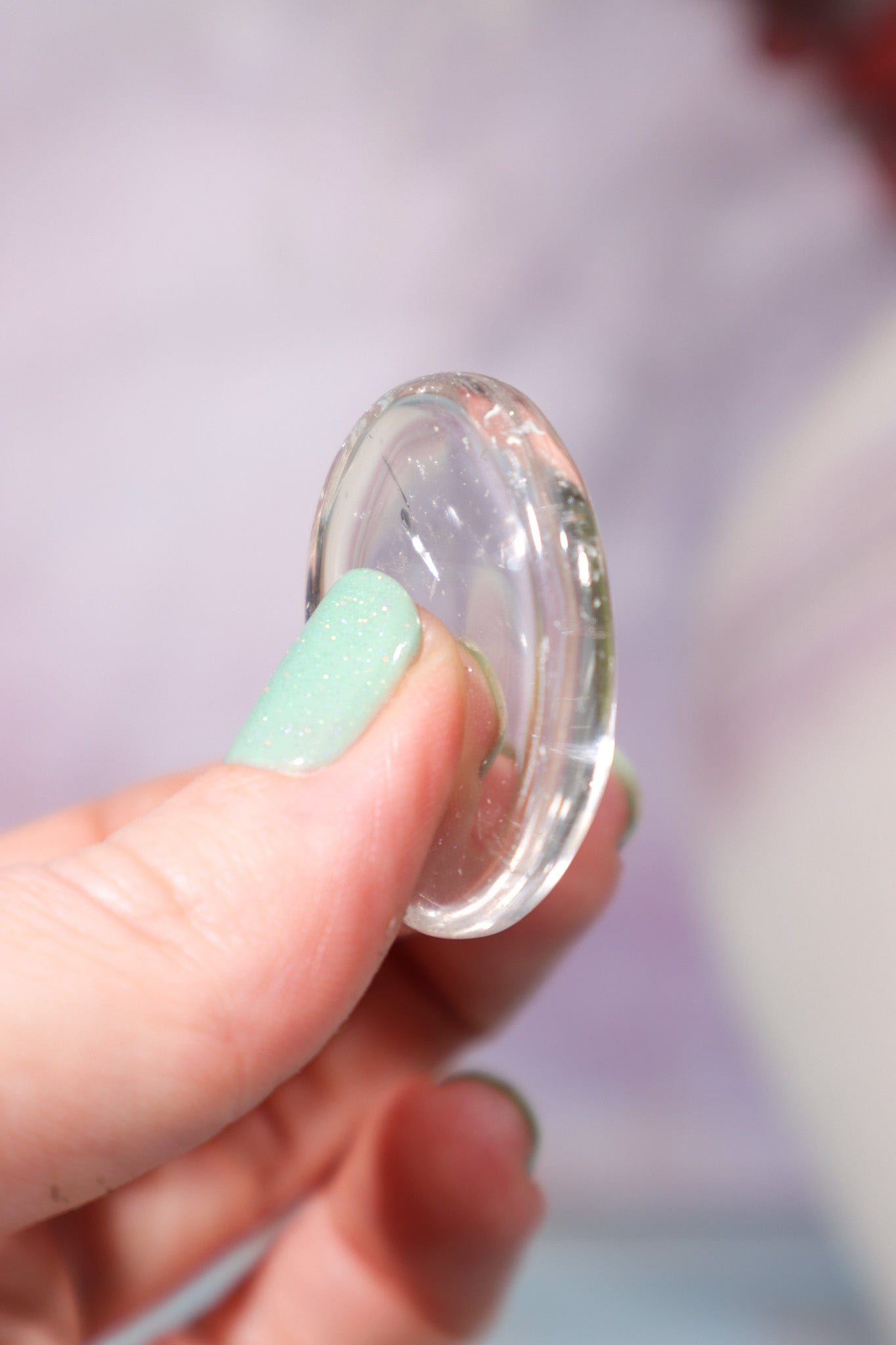 Clear Quartz Thumb Stones 3cm Worry Stones Tali & Loz Crystals