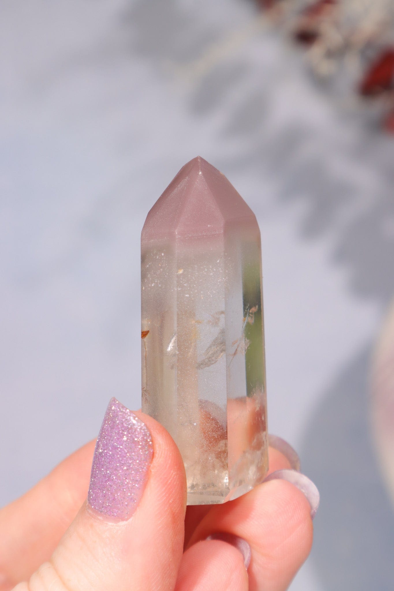 Clear Quartz Tower With Lithium Towers Tali & Loz Crystals