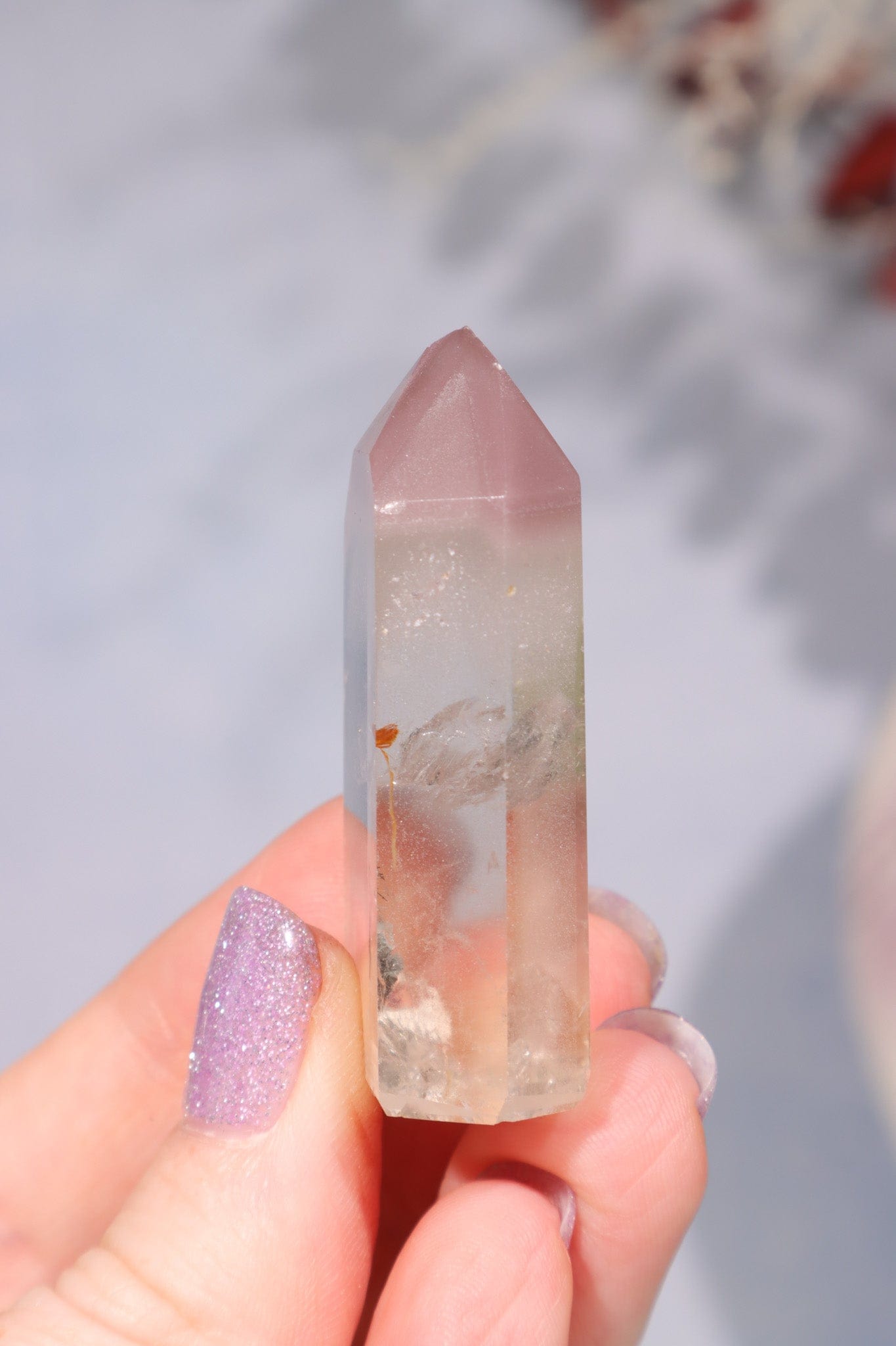 Clear Quartz Tower With Lithium Towers Tali & Loz Crystals