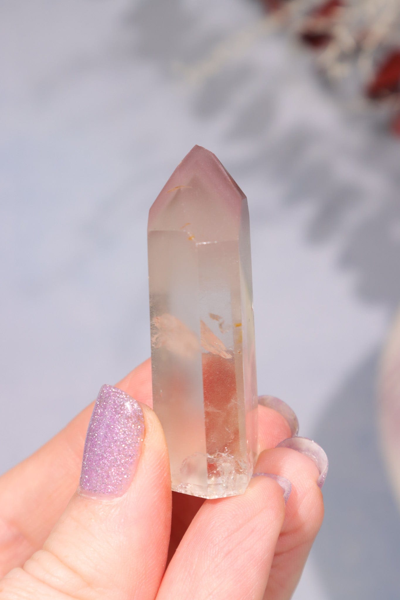 Clear Quartz Tower With Lithium Towers Tali & Loz Crystals