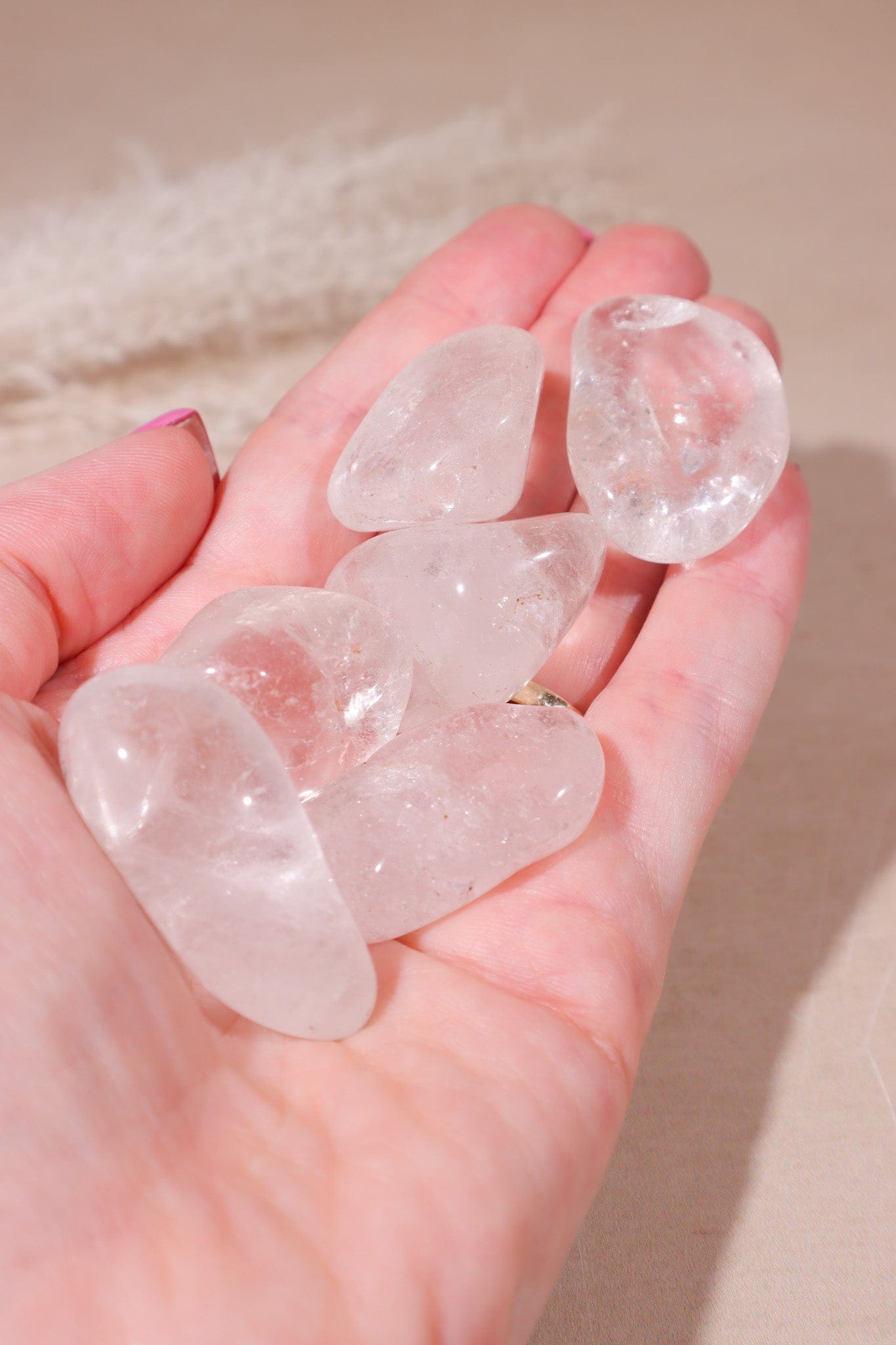 Clear Quartz Tumblestones 20-40mm - Tali & Loz Crystals