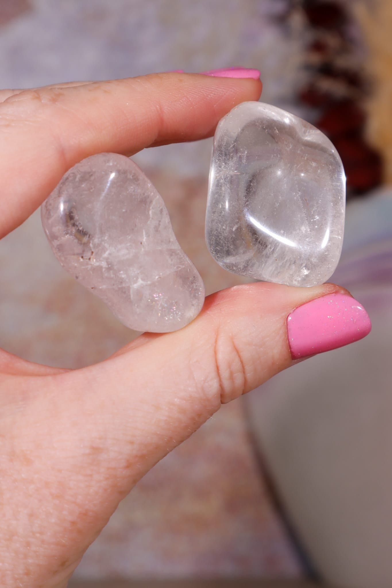 Clear Quartz Tumblestones | 35-40mm | Brazil Tumblestones Tali & Loz Crystals