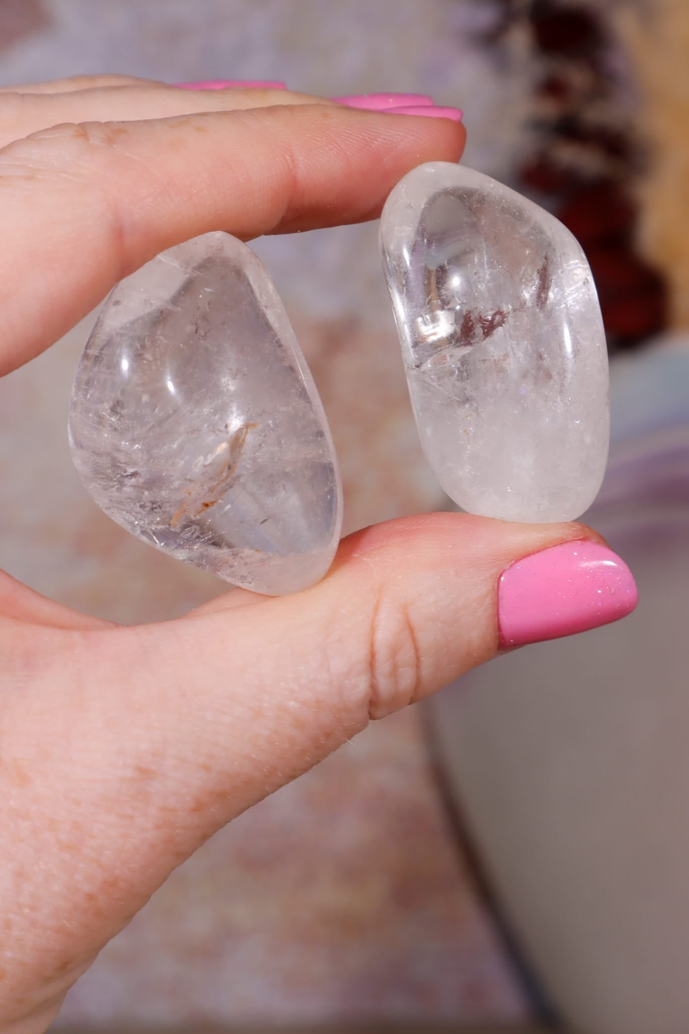 Clear Quartz Tumblestones | 35-40mm | Brazil Tumblestones Tali & Loz Crystals