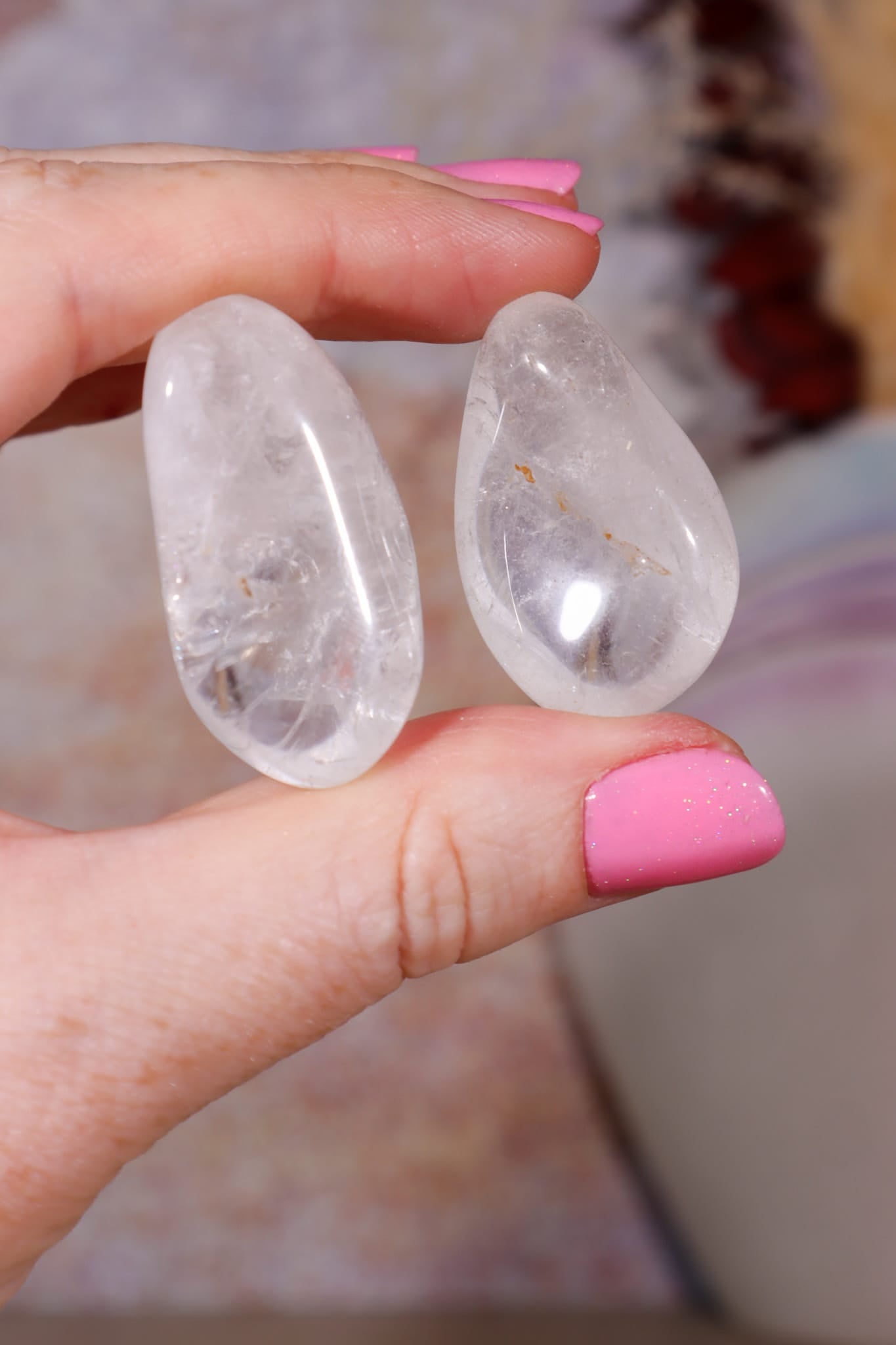 Clear Quartz Tumblestones | 35-40mm | Brazil Tumblestones Tali & Loz Crystals