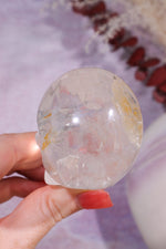 Clear Quartz with Iron Inclusions Skull Carving Tali & Loz Crystals