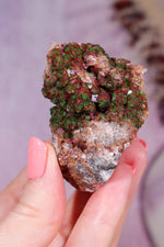 Cobaltoan Calcite with Malachite | DRC Minerals A Tali & Loz Crystals