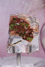 Cobaltoan Calcite with Malachite | DRC Minerals Tali & Loz Crystals