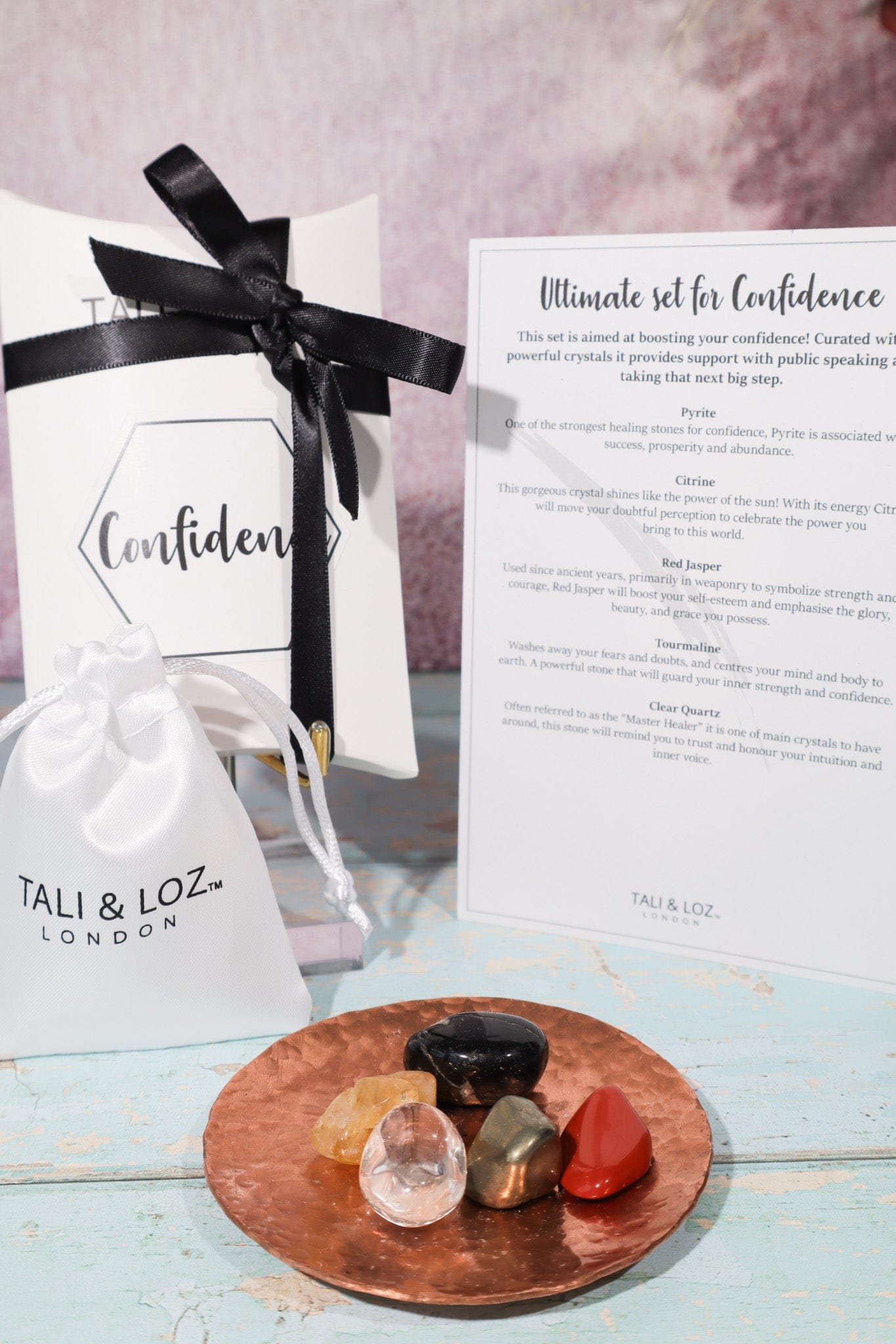 Confidence Crystal Gift Set Crystal Sets Tali & Loz Crystals