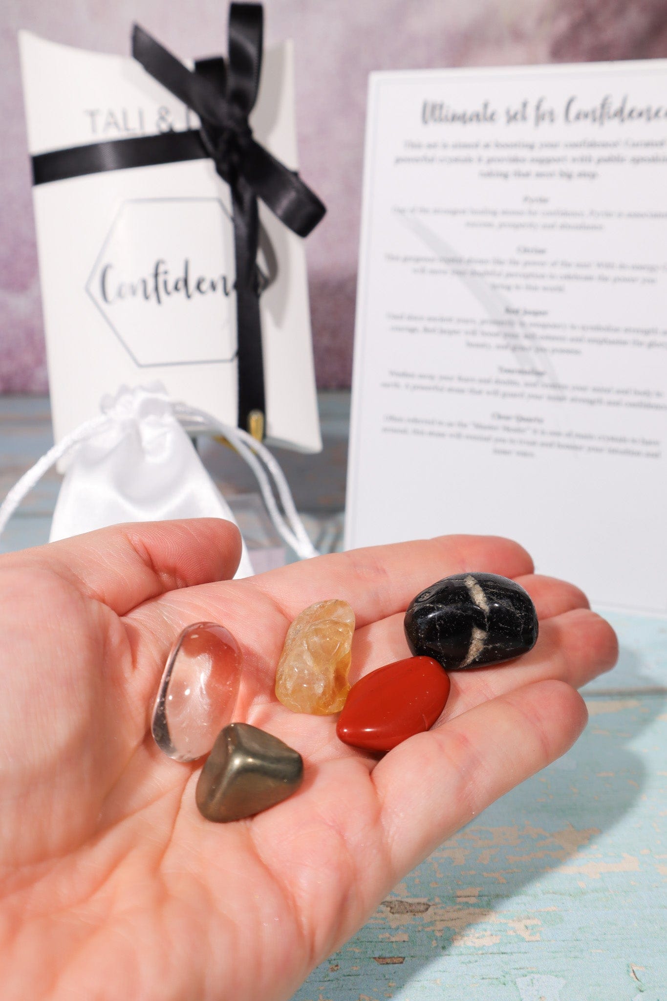 Confidence Crystal Gift Set Crystal Sets Tali & Loz Crystals